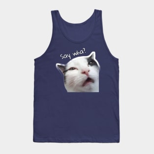 Cat confused Tank Top